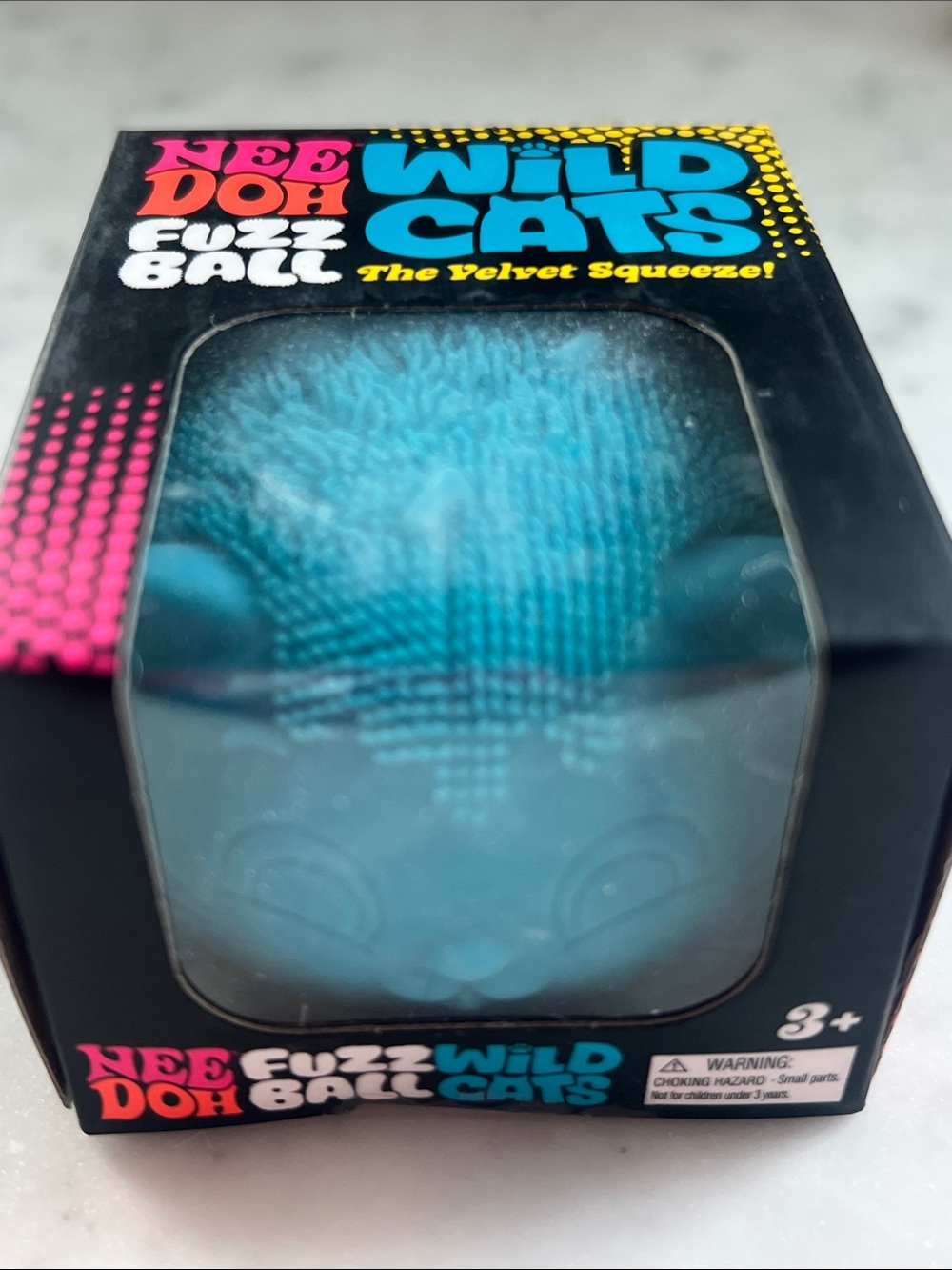NeeDoh Wild Cats Fuzz Ball - Blue